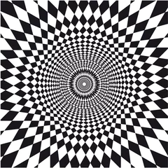 Badkamer foto achterwand Psychedelisch vector optische illusie