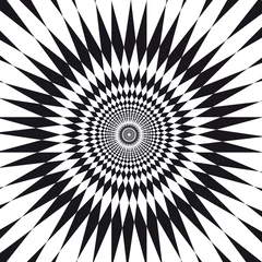 Aluminium Prints Psychedelic illusion d'optique
