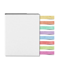Blank White cover Book and Note pad recycled paper craft