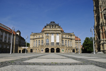 Opernhaus Chemnitz, Theaterplatz, Sachsen, Deutschland