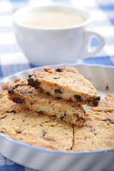 Shortbread with chocolate chips