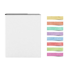 Blank White cover Book and Note pad recycled paper craft