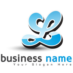 logo business design, lettre L