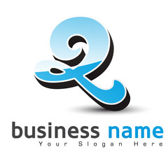 logo business design, lettre Q