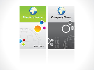 abstract business card concept template