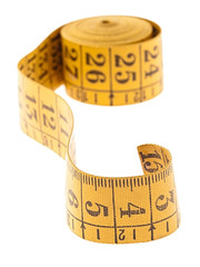 yellow measure tape