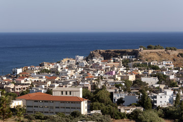Fototapeta na wymiar Paleochora - Panoramiczny widok z kreteńskim