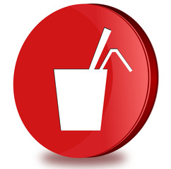 Drink glossy icon