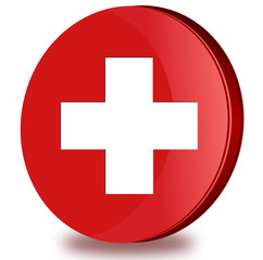 Pharmacy glossy icon