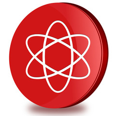 Atom glossy icon © castelberry