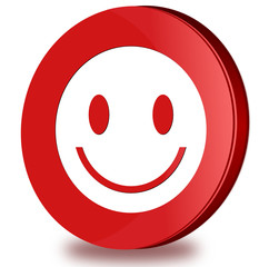 Smile glossy icon