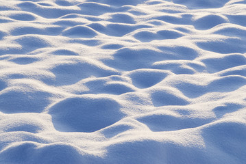 Fototapeta na wymiar Fresh snow on a field