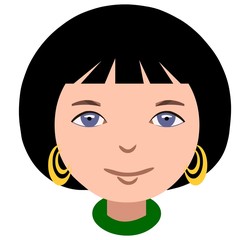 Smiling face of a girl