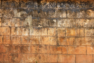 Old wall in Laos.