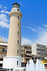 The lighthouse of Alexandroupoli city in Greece