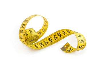 measuring tape isolated on white