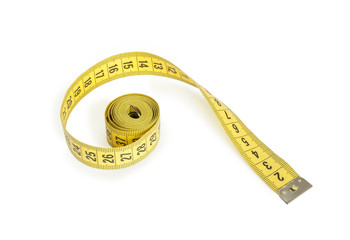 measuring tape isolated on white