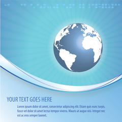Abstract globe background