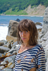 Girl in striped west 1