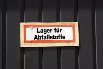 Lager für Abfallstoffe