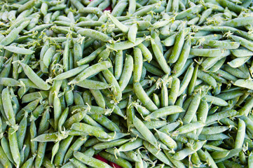 Peas on display