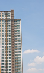 Fototapeta premium High modern skyscrapers on a background of the blue sky