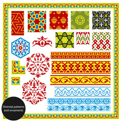 Oriental patterns and ornaments. Vector illustration.