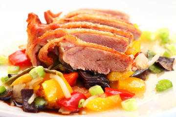Roasted duck