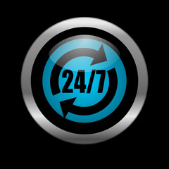 24/7 service icon
