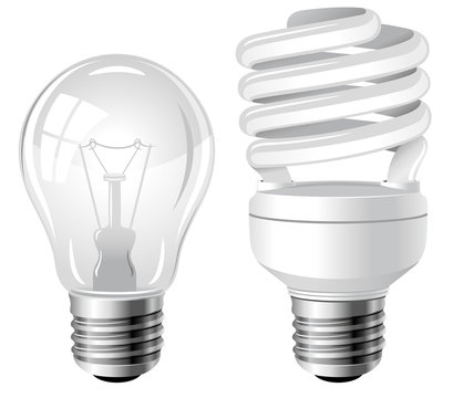 Two type of light bulbs