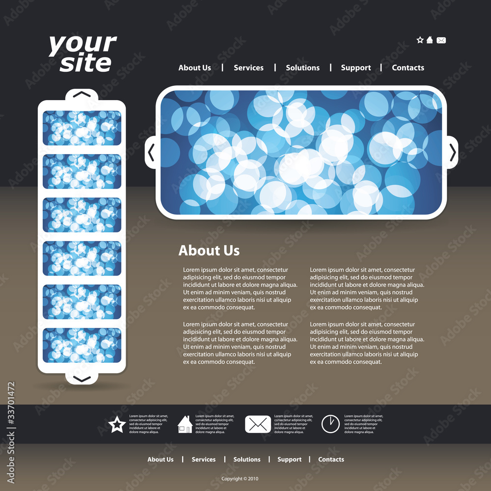 Aufkleber abstract business web site design template vector
