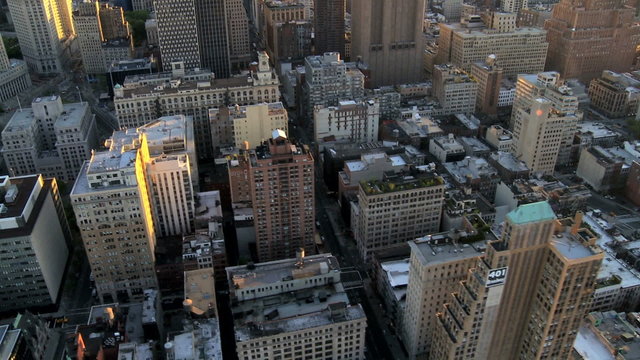 Aerial view of Midtown Manhattan, New York City, America, USA