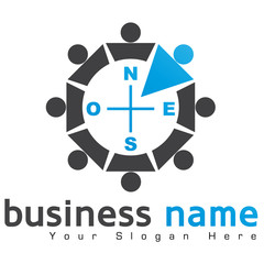 logo boussole, orientation