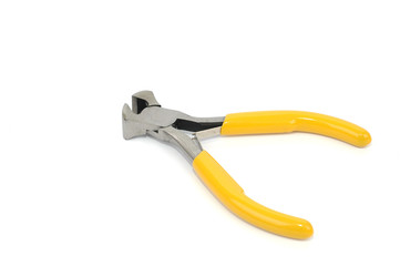 End-Cutting Pliers on the white background