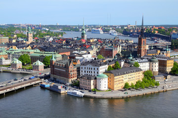 Fototapeta na wymiar Sztokholm - widok na Gamla Stan