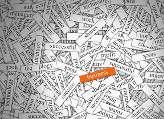 Magnetic Word Labels - Business