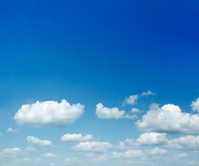 Naklejka na ściany i meble sparse clouds in the blue sky