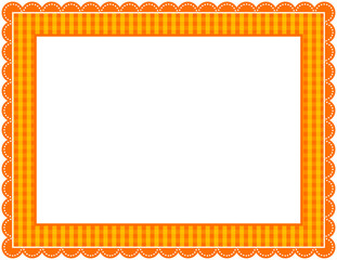 Halloween Gingham Frame