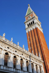 Fototapeta na wymiar St Mark's Campanile, Venice, Italy