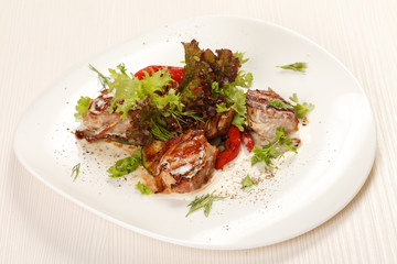 meat with vegetables