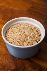 One bowl of uncooked rice