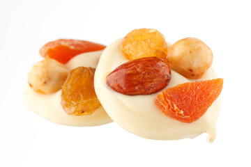 chocolate sweets with nuts