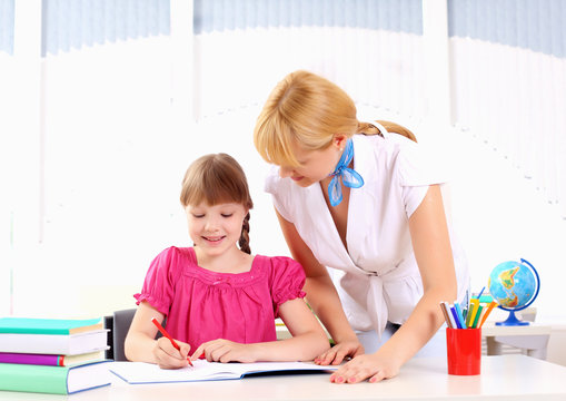 teacher makes the lessons