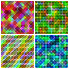 Set seamless geometric pattern.