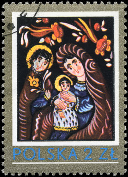 POLAND - CIRCA 1979 Holy Family