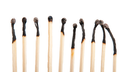 Burnt matches