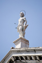 Obraz premium Saint Sebastian statue, Venice