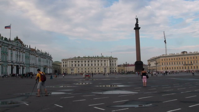 The palace square in st. Petersburg