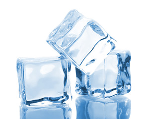 Three ice cubes