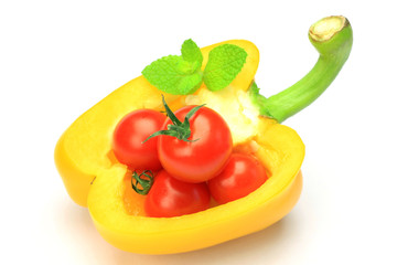 paprika and mini-tomato